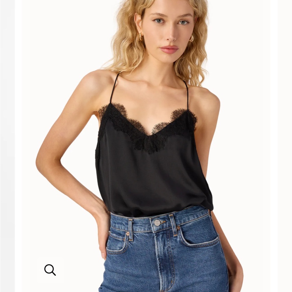 Cami NYC Black Racer Top